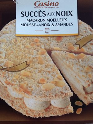 Succès aux noix Macaron moelleux, Mousse aux noix et amandes