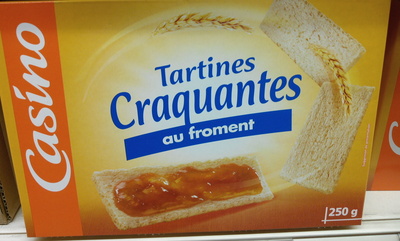 Tartines craquantes au froment front packaging