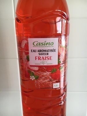 Boisson à base d'eau de source saveur fraise