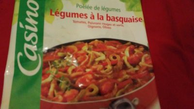 Poêlée de légumes à la basquaise surgelés front packaging
