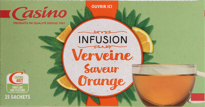 Infusion Verveine Orange 25 sachets fraîcheur
