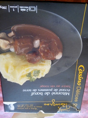 mitoné de boeuf écrasé de pommes de terre