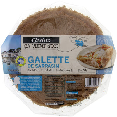 Galettes de sarrasin, au blé noir et sel de Guérande