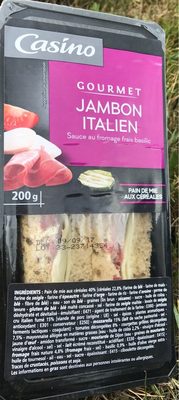 Sandwich gourmand - Jambon italien sauce au fromage frais