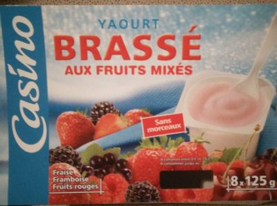 Yaourts brassés aux fruits rouges - Fraise, framboise, fruits rouges - Fruits mixés