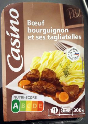 Bœuf Bourguignon et ses Tagliatelles
