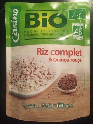 Riz complet et quinoa rouge bio en doypack
