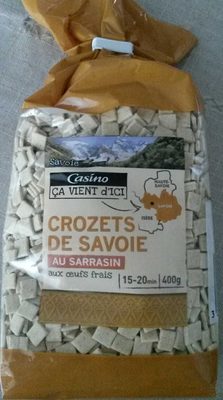 CROZETS de Savoie au sarrasin, aux œufs frais
