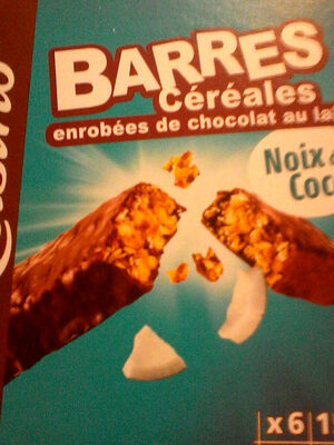 Barre céréalière enrobage total Coco x6 front packaging