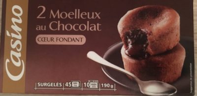 2 Moelleux au chocolat coeur fondant