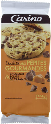 Cookies aux pépites gourmandes choclat et éclats de caramel