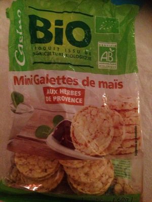 Mini galettes de maïs aux herbes de provence Casino Bio