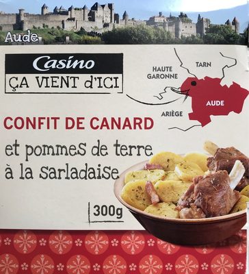 Confit de canard et pommes de terre à la sarladaise front packaging
