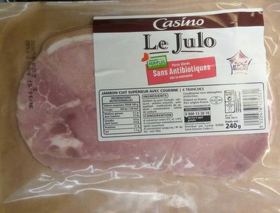 Le Julo Jambon cuit supérieur avec couenne