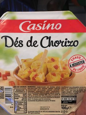 Dés de chorizo