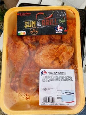 Morceaux de poulet paprika
