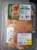 Filets de poulet crus