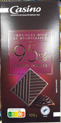 Chocolat noir dégustation 95%