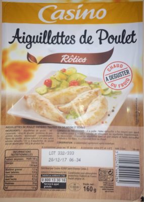 Aiguillettes de poulet rôties