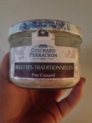 Rillettes traditionnelles pur canard front packaging