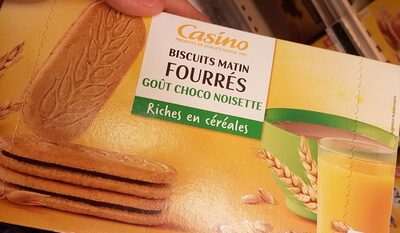 Biscuits matin fourrés goût Choco Noisette