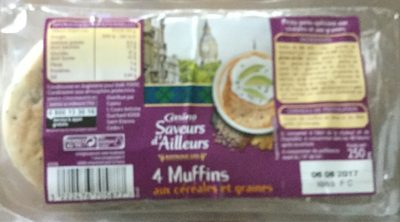 4 Muffins aux céréales et graines