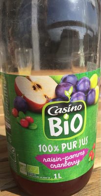 100% Pur Jus BIO Raisin Pomme Cranberry