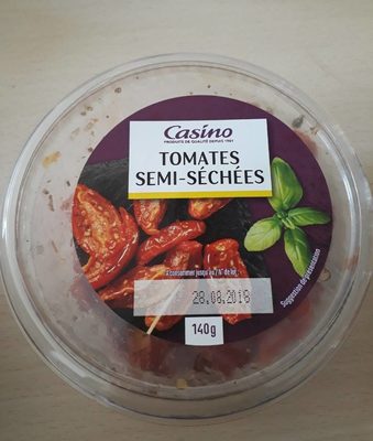 Tomates semi-séchées front packaging