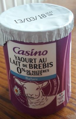 Yaourt au lait de brebis 0% matières grasses Nature
