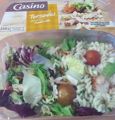 Salade de pâtes torsades et de poulet rôti