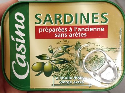 Sardines préparées à l'ancienne sans arête à l'huile d'olive vierge extra