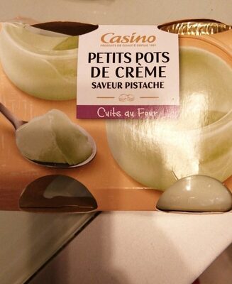 Petit pot de crème saveur pistache