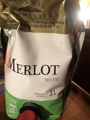Vin merlot pays d'oc