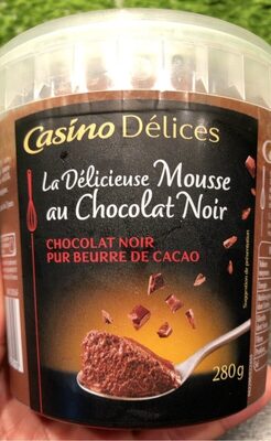La Délicieusz Mousse au Chocolat Noir pur beurre de cacao front packaging