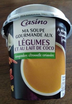 Ma soupe gourmande aux légumes et lait de coco, gingembre citronnelle coriandre
