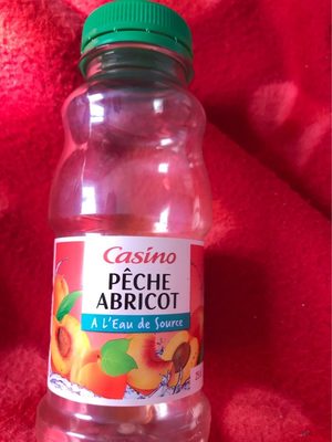 boisson eau de source aromatisée au concentré pêche abricot