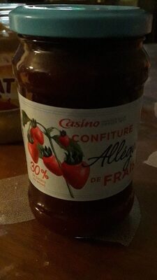 Confiture allégée de fraise 30% de sucres en moins