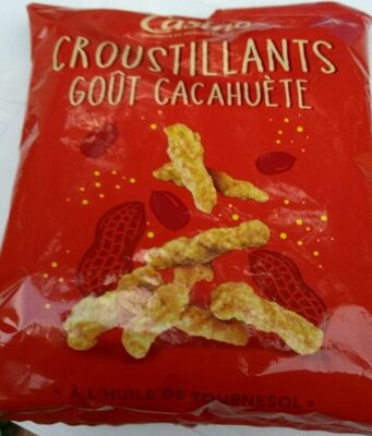 Croustillants goût cacahuète front packaging