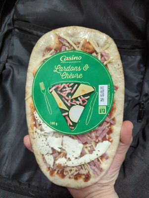 Pizza chèvre et lardons