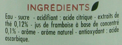 Thé glacé saveur framboise
