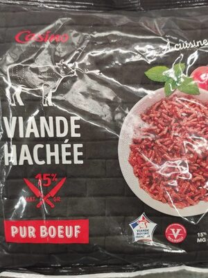 Viande hachée pur bœuf à cuisiner front packaging
