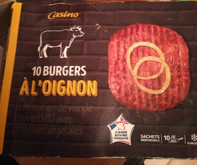 Burgers oignon front packaging
