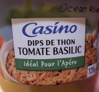 Dips de thon tomate basilic front packaging