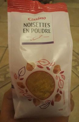 Noisettes en poudre front packaging