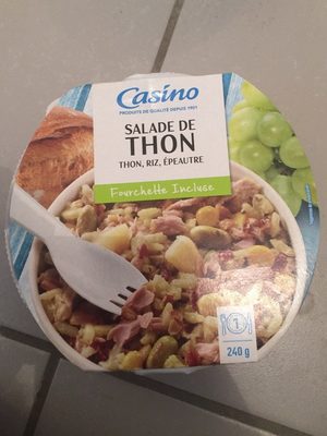 Salade de thon, riz, épeautre front packaging