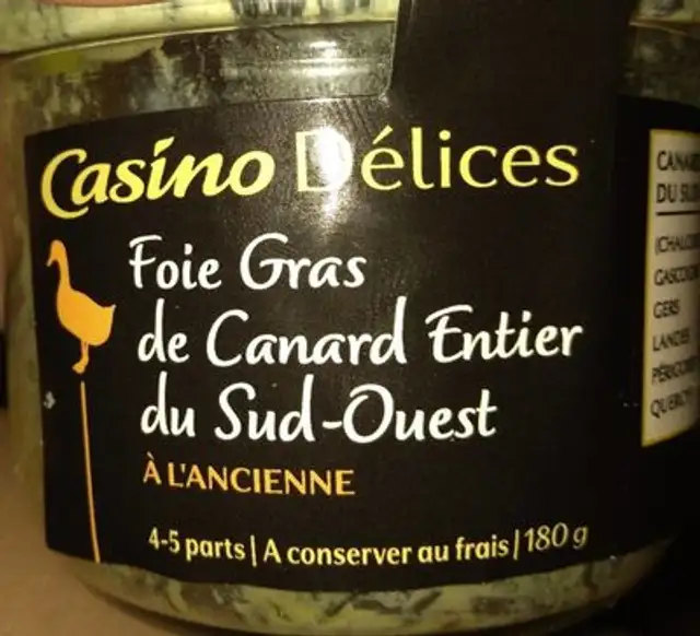 Foie gras de canard entier du Sud Ouest à l'ancienne front packaging