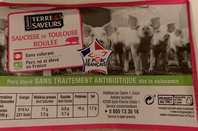 Saucisse de Toulouse roulée