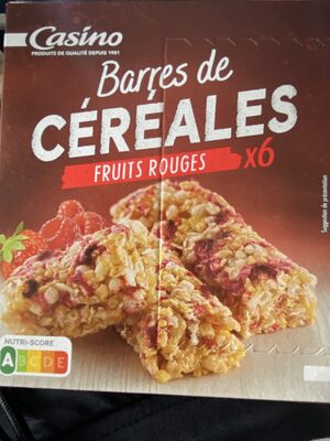 Barre de céréales Fruits Rouges