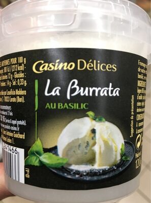 La Burrata au basilic