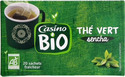 Thé vert front packaging